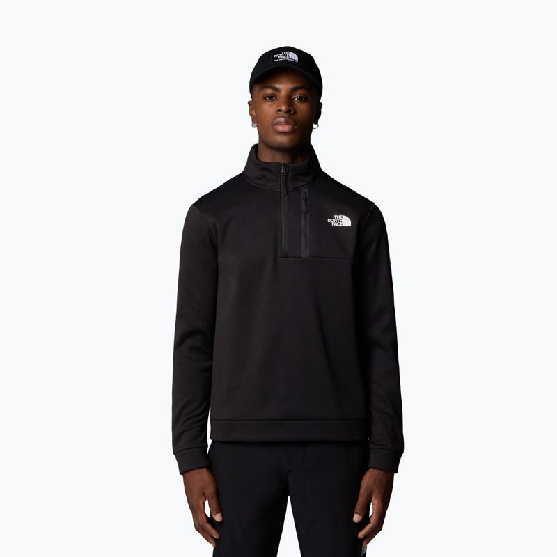 Men's The North Face Mountain Athletics Fleece 1/4 Zip sweatshirt tnf black