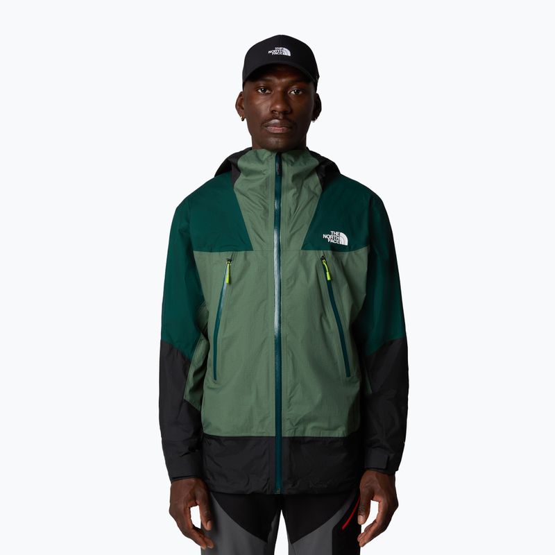 Men's rain jacket The North Face Signal 2.5L Dryvent duck green/deep nori/tnf black