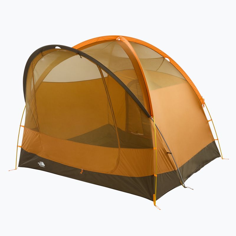 4-person camping tent The North Face Wawona 4P light exuberance orange/ timber tan/ new taupe green 5
