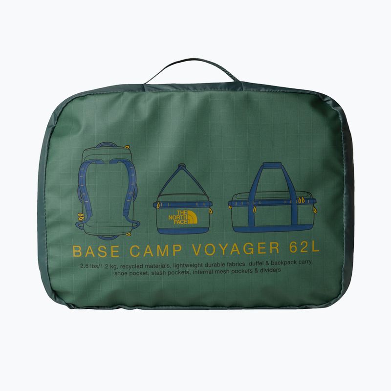 The North Face Base Camp Voyager Duffel 62 l duck green/shady blue travel bag 4