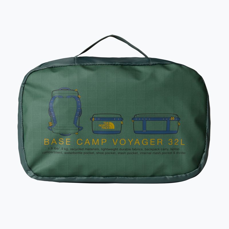 The North Face Base Camp Voyager Duffel 32 l duck green/shady blue travel bag 4