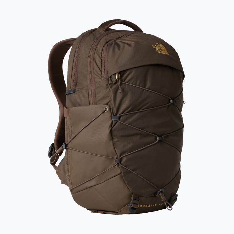 Women's urban backpack The North Face Borealis Luxe 27 l smokey brown/gold metallic