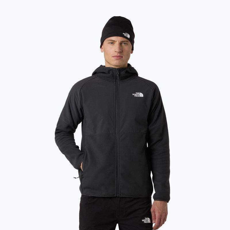 Men's sweatshirt The North Face Glacier Heavyweight Full Zip HD asphalt grey/black