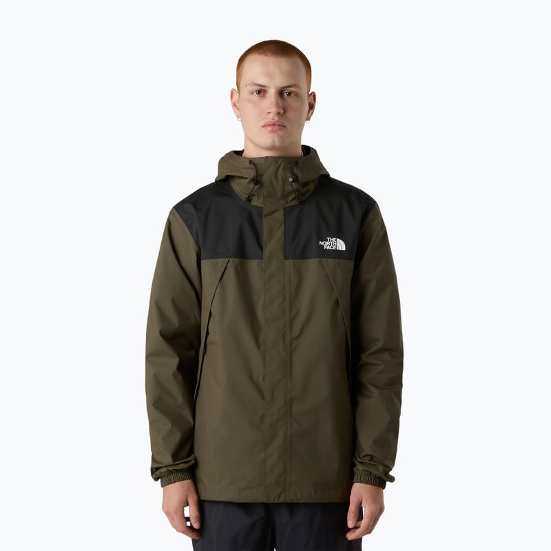 Men's rain jacket The North Face Antora new taupe green/ black