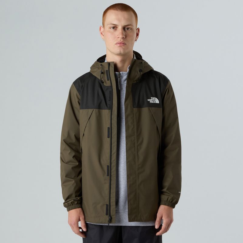 Men's rain jacket The North Face Antora new taupe green/ black 4