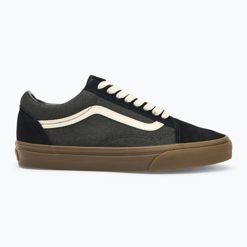 Vans Old Skool heavy canvas black shoes 2