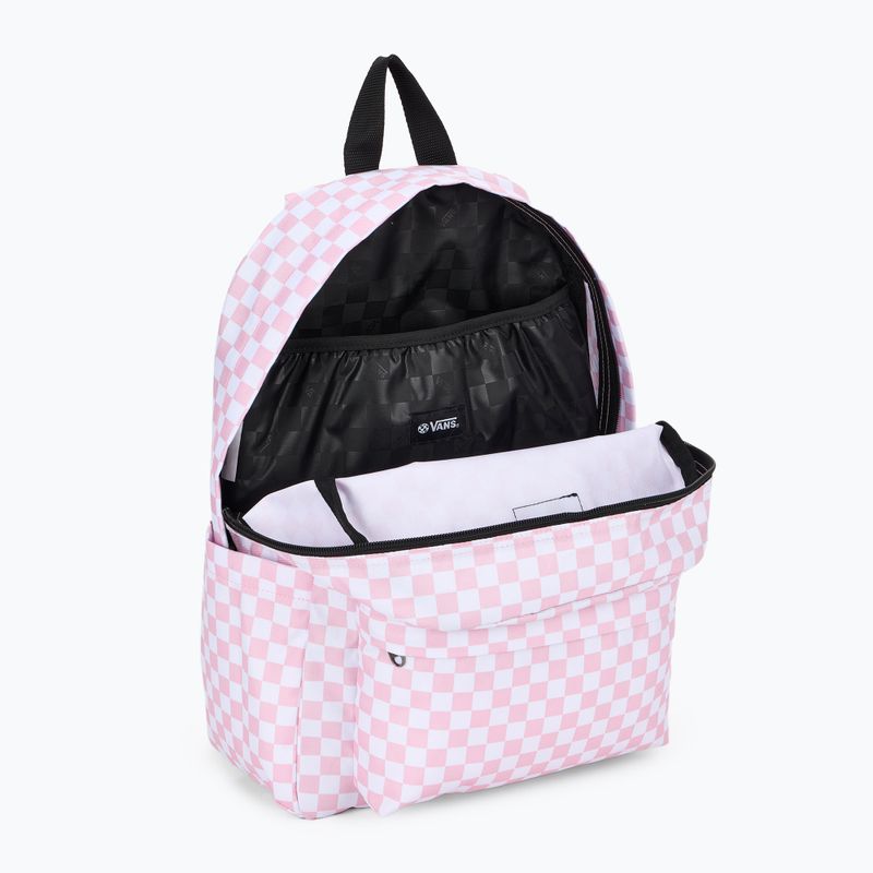 Vans Old Skool Grom Check 18 l coral blush children's urban backpack 4