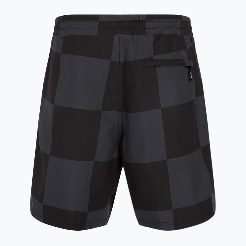 Men's Vans Primary Checkerboard Elastic Boardshort black/asphalt 2