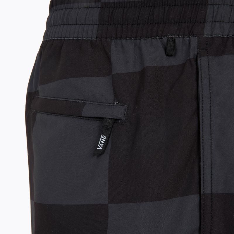 Men's Vans Primary Checkerboard Elastic Boardshort black/asphalt 5