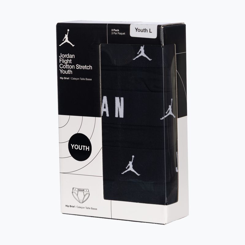 Children's boxers Nike Jordan JHB Briefs 3 pairs black 3