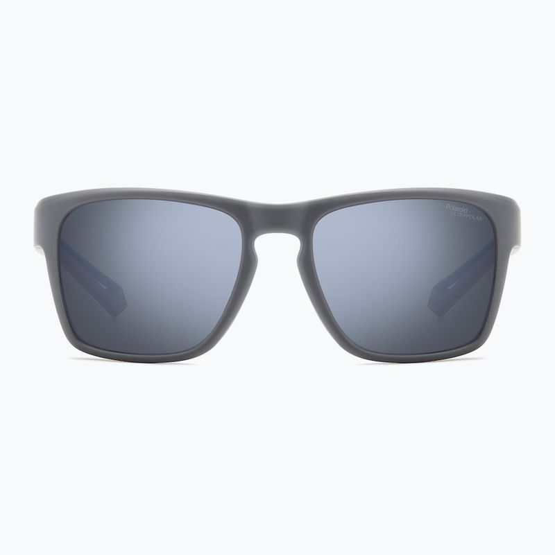 Men's Polaroid PLD 7052/S matte grey/silver mirror polarized high contrast sunglasses 3