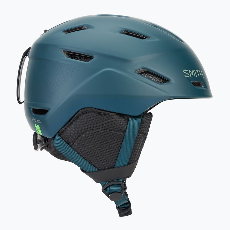 Smith Mission matte pacific geo ski helmet 4