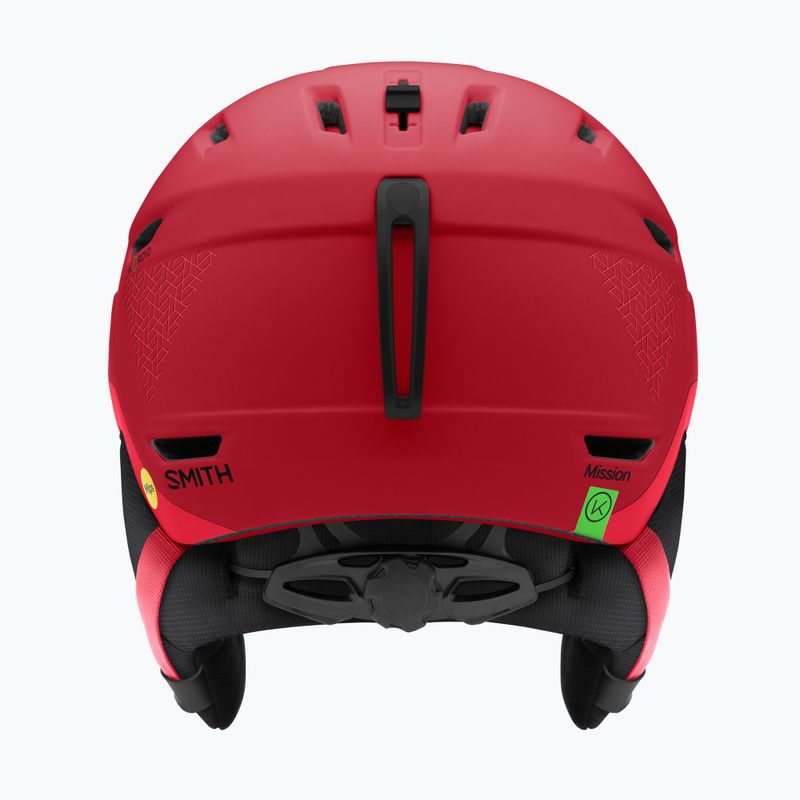 Smith Mission MIPS ski helmet matte crimson geo 2