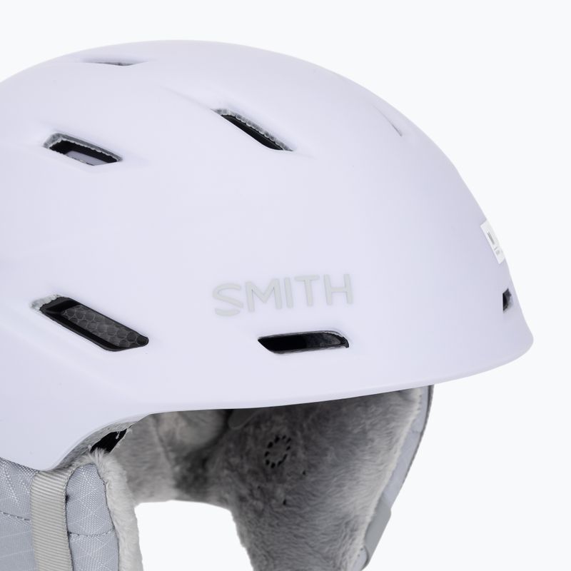 Smith Mirage matte lunar fog ski helmet 7