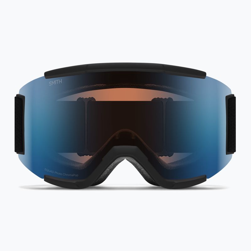 Smith Squad black/chromapop pro photochromic blue mirror ski goggles 2