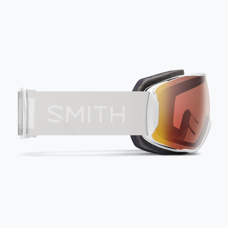 Smith Moment white vapor/chromapop pro photochromic red mirror ski goggles 4