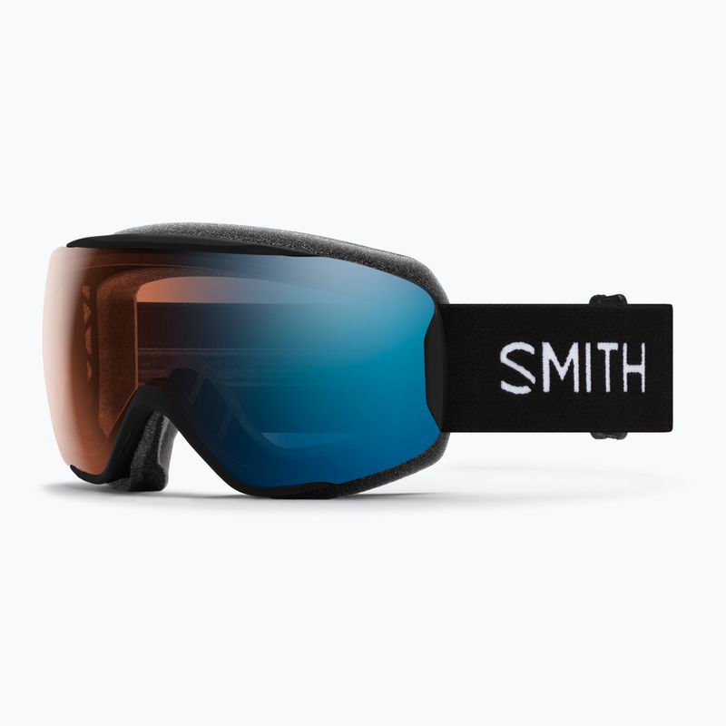 Smith Moment black/chromapop pro photochromic blue mirror ski goggles