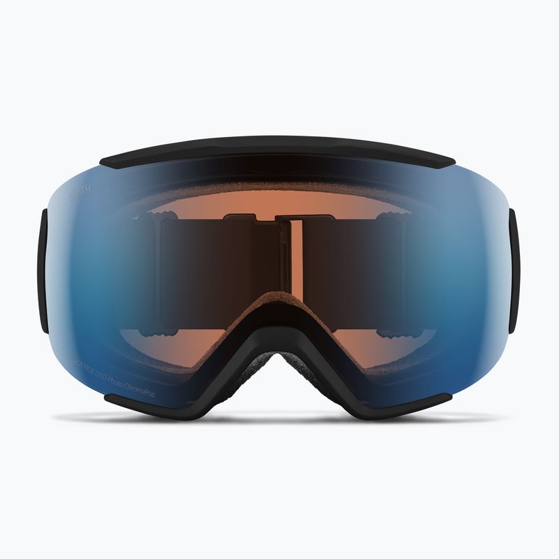 Smith Sequence OTG black/chromapop pro photochromic blue mirror ski goggles 2