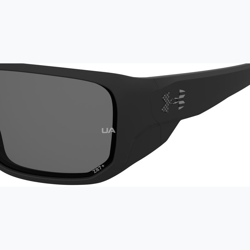 Men's Under Armour Attack MD S3 matte black/grey polarized oleophobic sunglasses 6