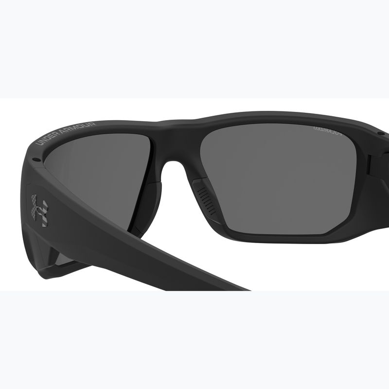 Men's Under Armour Attack MD S3 matte black/grey polarized oleophobic sunglasses 7