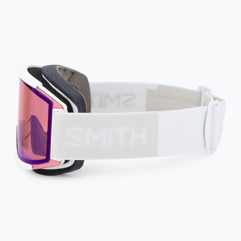 Smith Squad white vapor/chromapop pro photochromic blue mirror ski goggles 4
