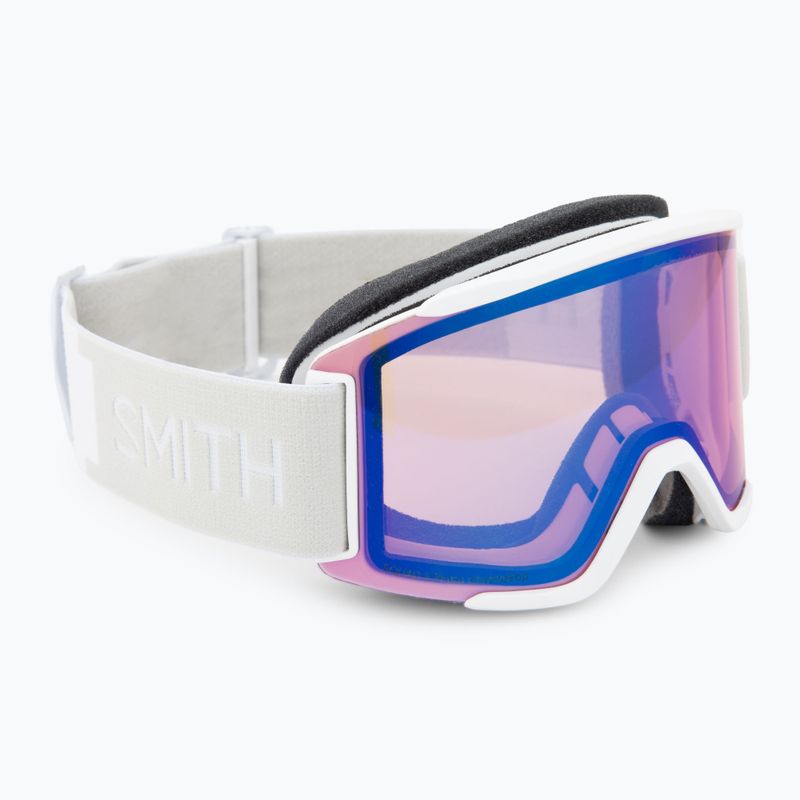 Smith Squad S white vapor/chromapop pro photochromic blue mirror ski goggles