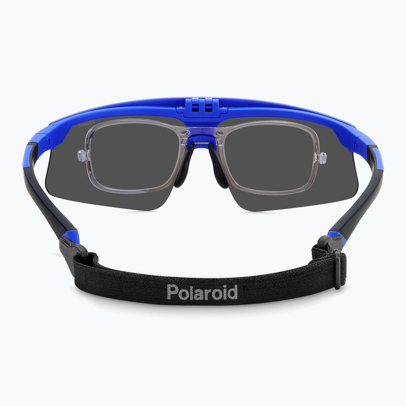 Polaroid PLD 7056/CI/S matt blue/blue mirror polarised men's sunglasses 4