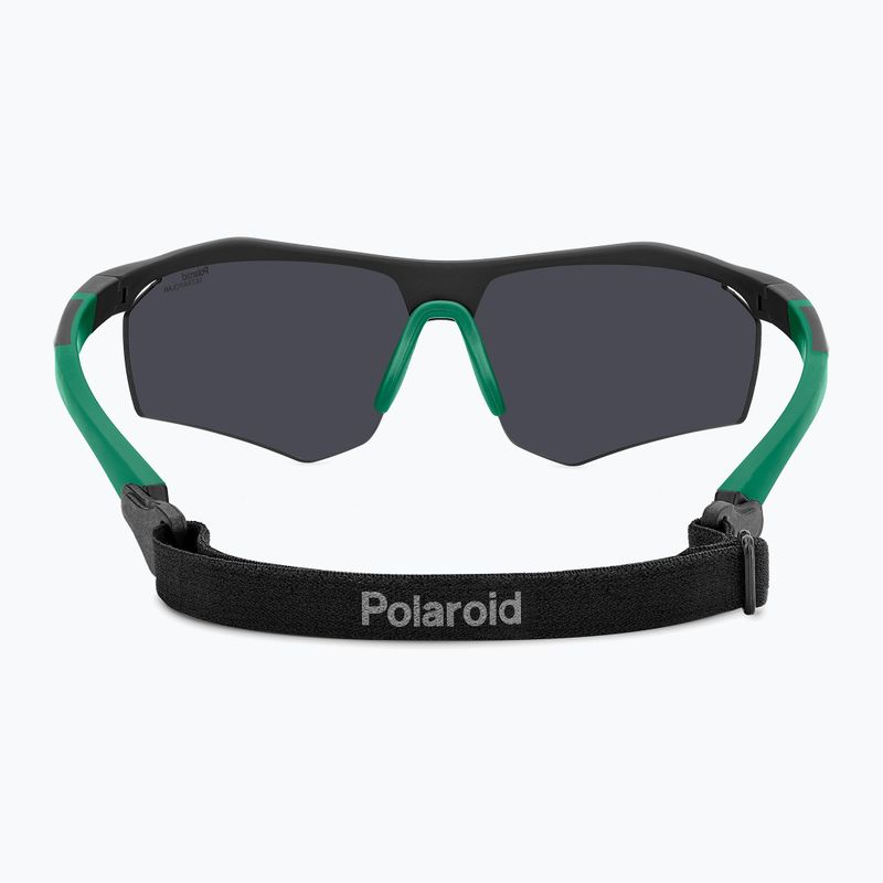 Polaroid PLD 7055/S matte black green/green mirror polarized hc men's sunglasses 5