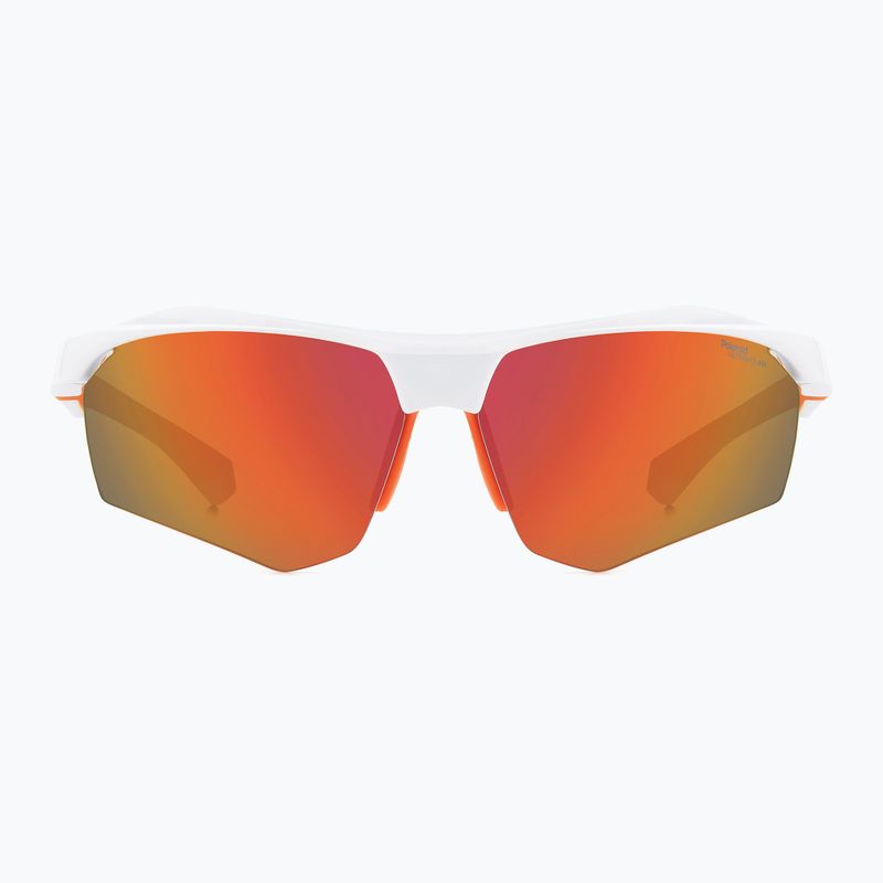 Men's Polaroid PLD 7055/S white/red multilayer polarized high contrast sunglasses 3