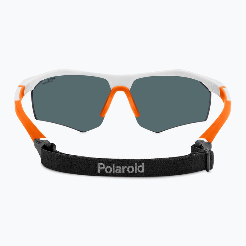 Men's Polaroid PLD 7055/S white/red multilayer polarized high contrast sunglasses 5