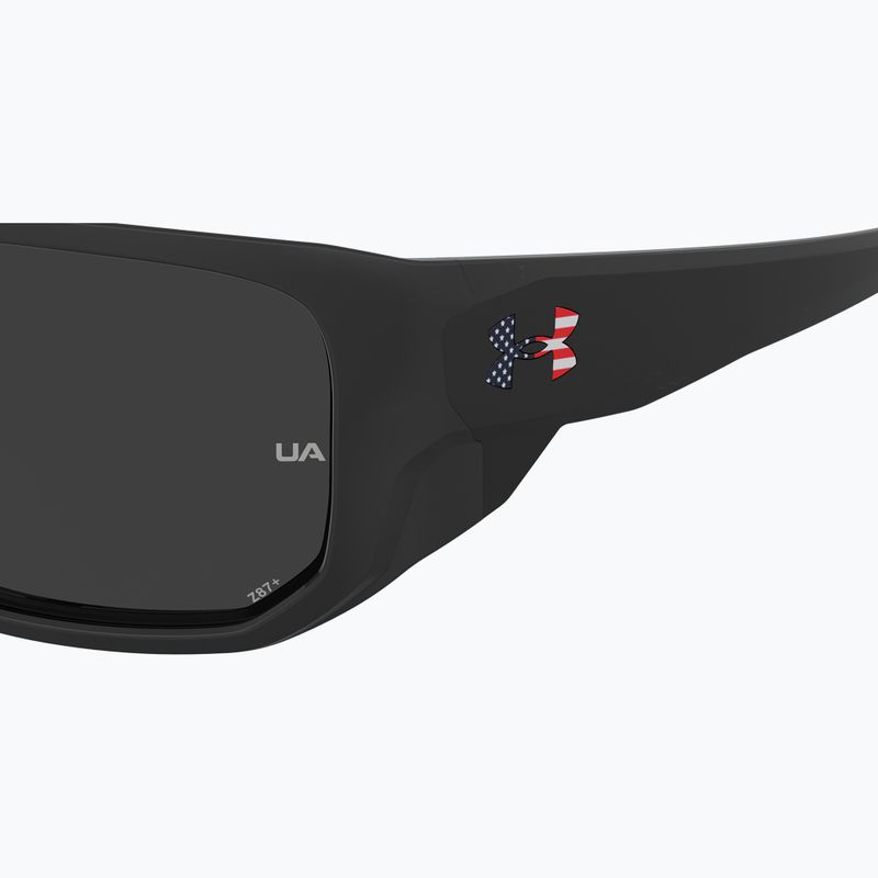Under Armour Attack 2 black multicolor/grey polarised oleophobic men's sunglasses 7