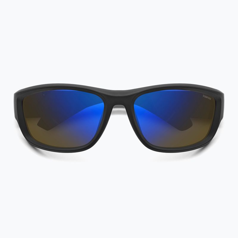 Polaroid PLD 2166/S matte black blue/blue mirror polarised men's sunglasses 4