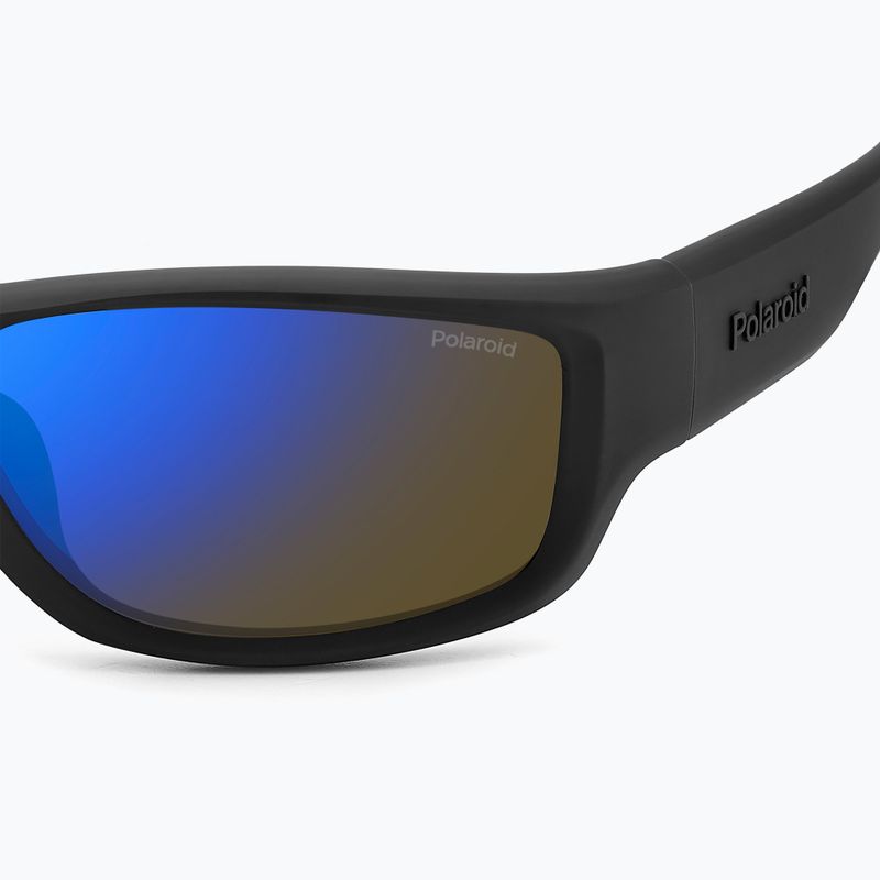 Polaroid PLD 2166/S matte black blue/blue mirror polarised men's sunglasses 8