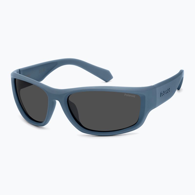 Polaroid PLD 2166/S matte blue/grey polarised men's sunglasses 2