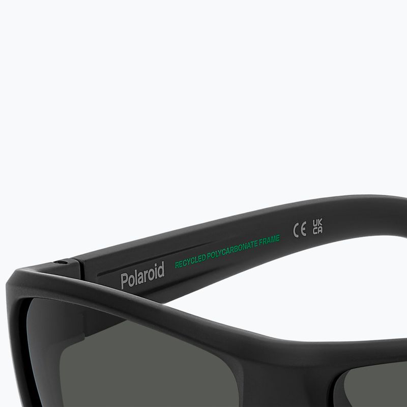 Polaroid PLD 7057/S matte black/grey polarised men's sunglasses 8