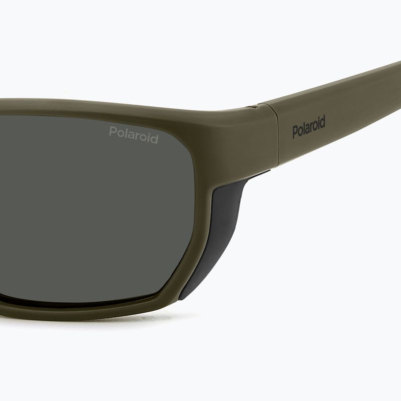 Polaroid PLD 7057/S matte green/grey polarised men's sunglasses 6