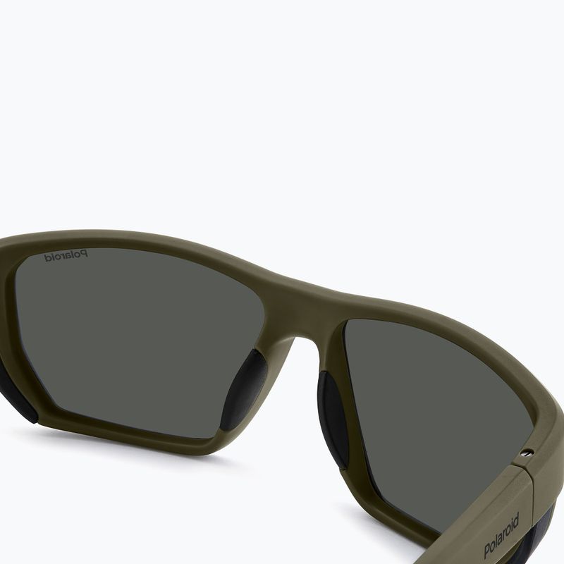 Polaroid PLD 7057/S matte green/grey polarised men's sunglasses 7