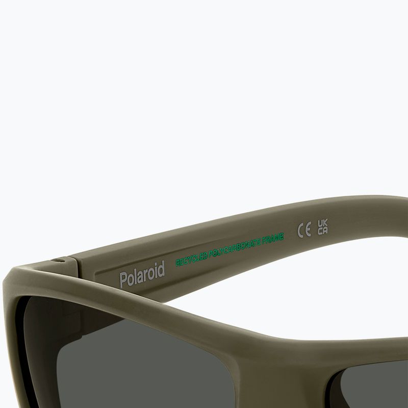 Polaroid PLD 7057/S matte green/grey polarised men's sunglasses 8