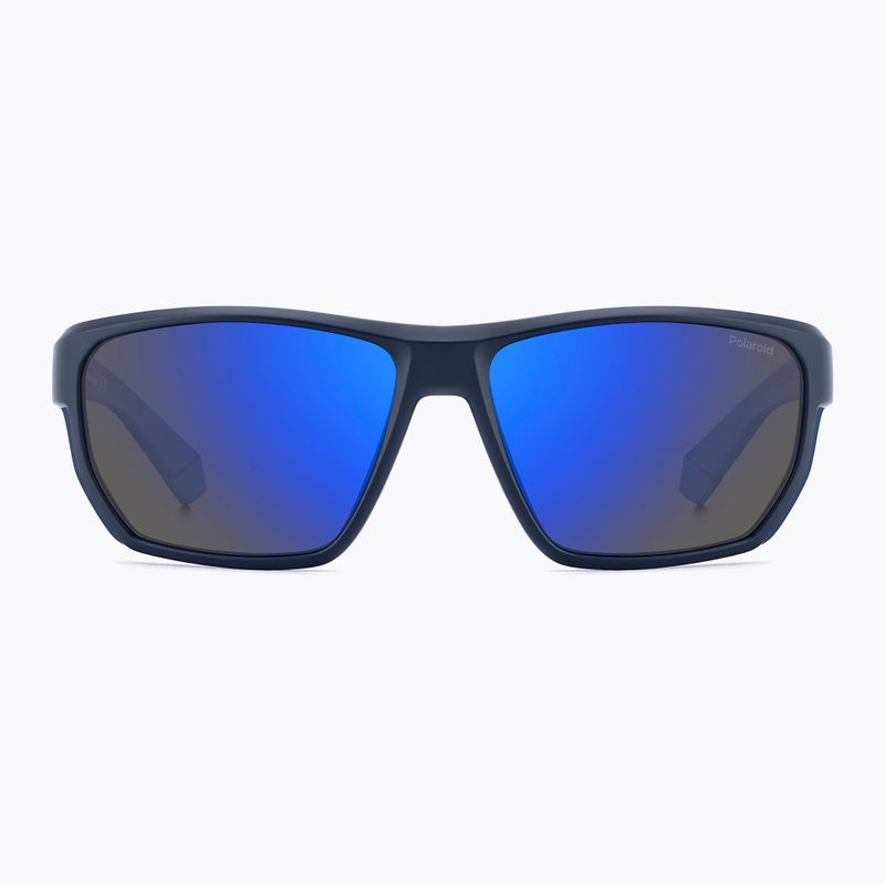 Polaroid PLD 7057/S matte blue/blue mirror polarised men's sunglasses 3
