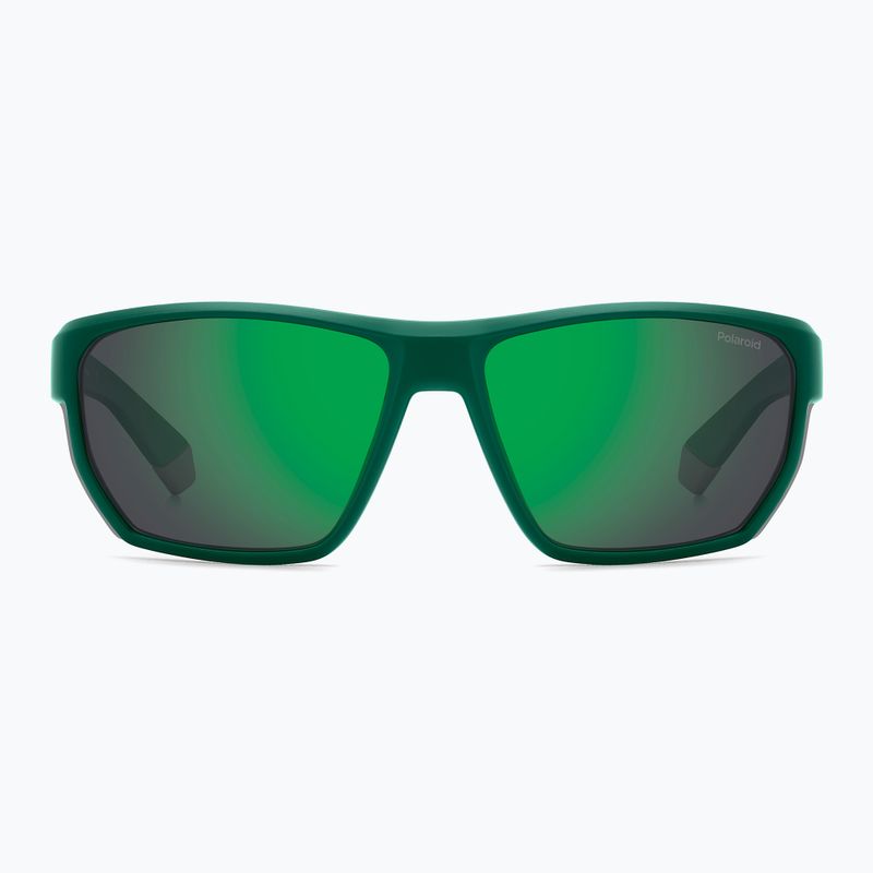 Polaroid PLD 7057/S matte teal/greygreen mirror polarised men's sunglasses 3
