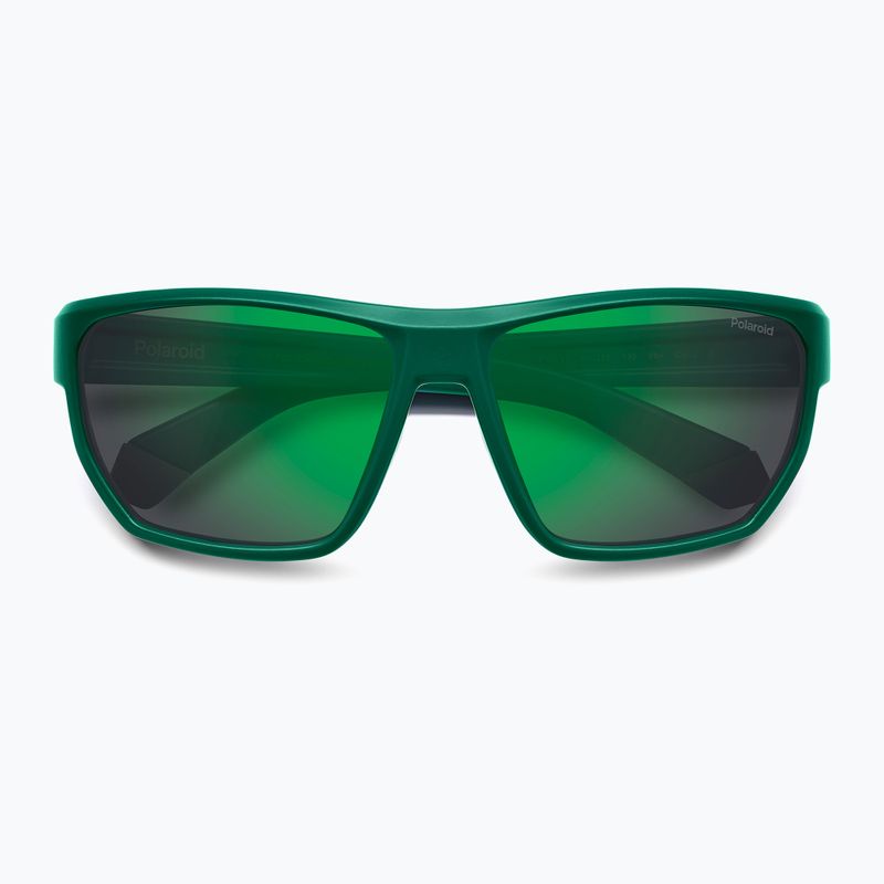 Polaroid PLD 7057/S matte teal/greygreen mirror polarised men's sunglasses 4