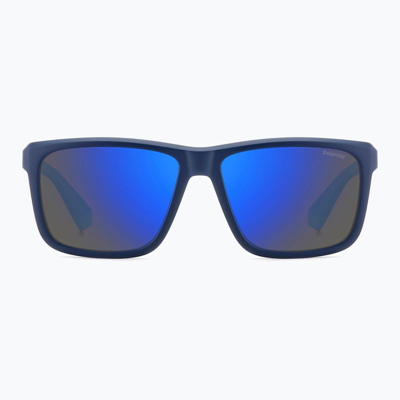 Polaroid PLD 2164/S matte blue/blue mirror polarised men's sunglasses 3