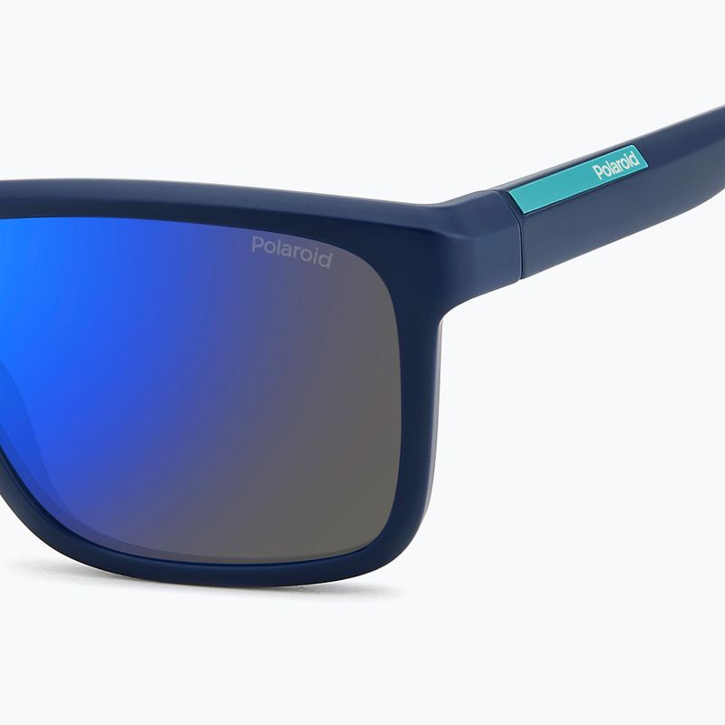 Polaroid PLD 2164/S matte blue/blue mirror polarised men's sunglasses 6