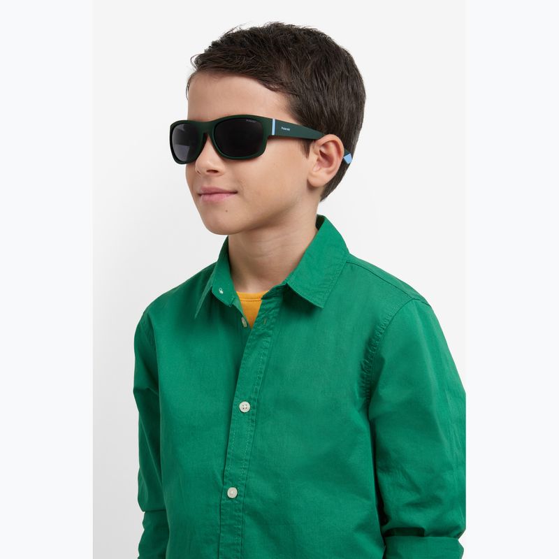 Polaroid PLD 8064/S green/grey polarised children's sunglasses 8