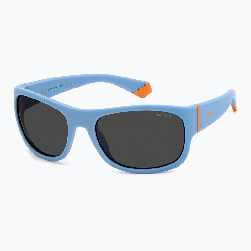 Polaroid PLD 8064/S azure/grey polarised children's sunglasses 2