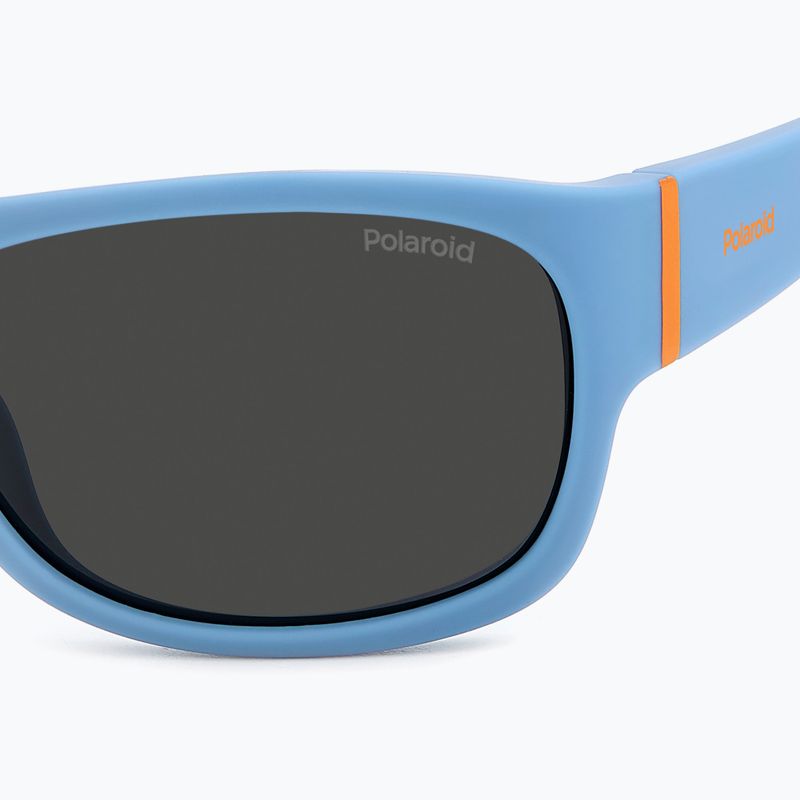 Polaroid PLD 8064/S azure/grey polarised children's sunglasses 5