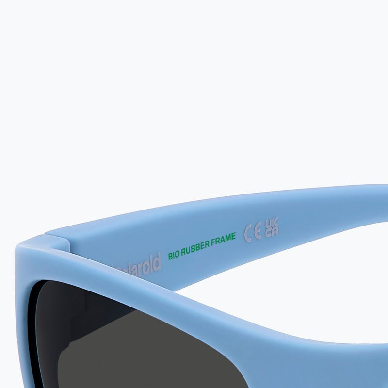 Polaroid PLD 8064/S azure/grey polarised children's sunglasses 6