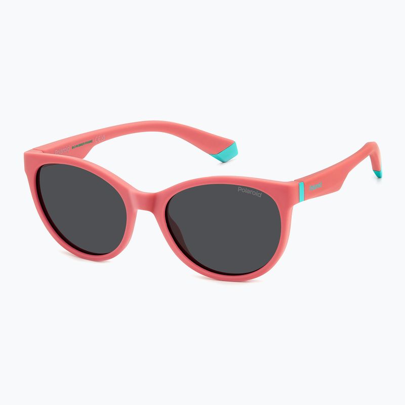 Polaroid PLD 8065/S coral/grey polarised children's sunglasses 2