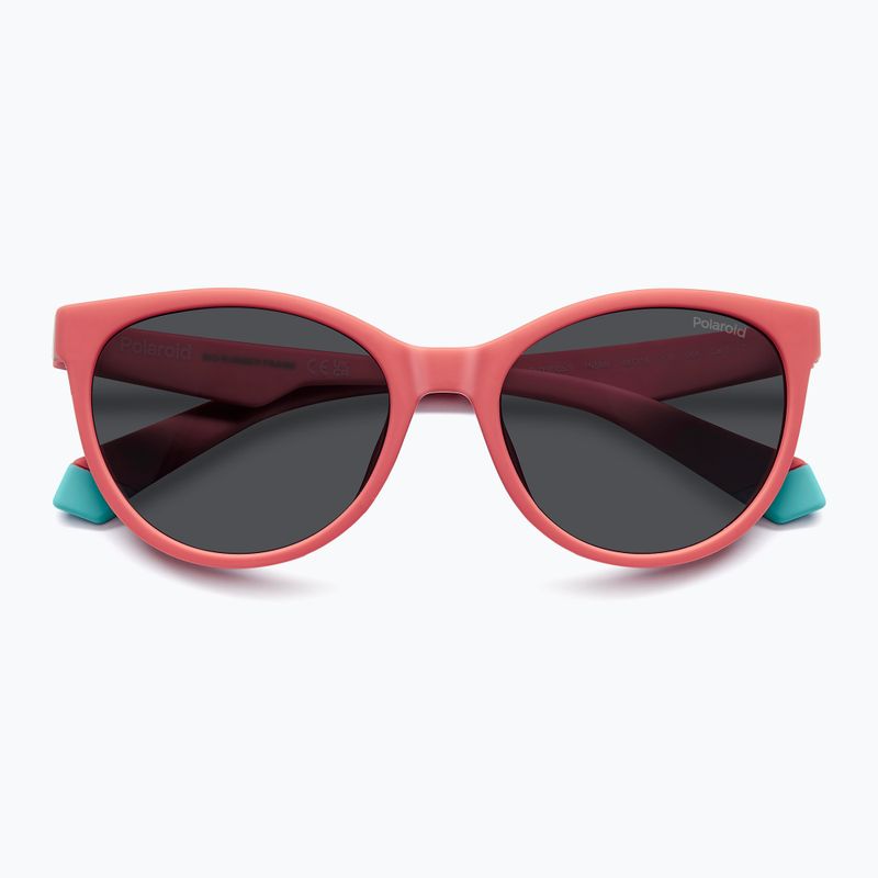 Polaroid PLD 8065/S coral/grey polarised children's sunglasses 4