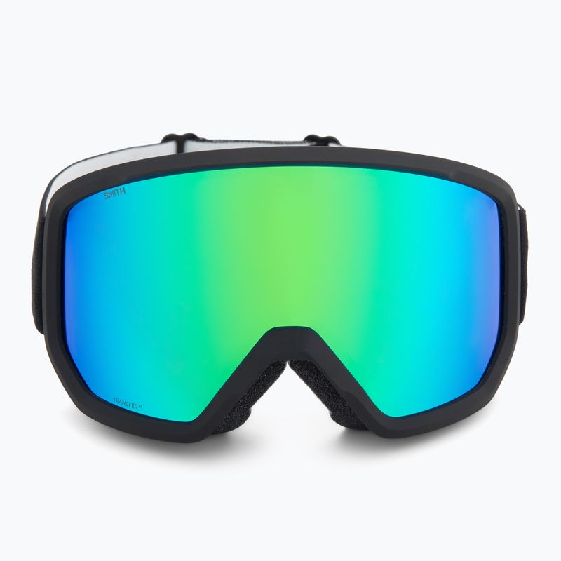 Ski goggles Smith Transfer black/green sol-x mirror 2